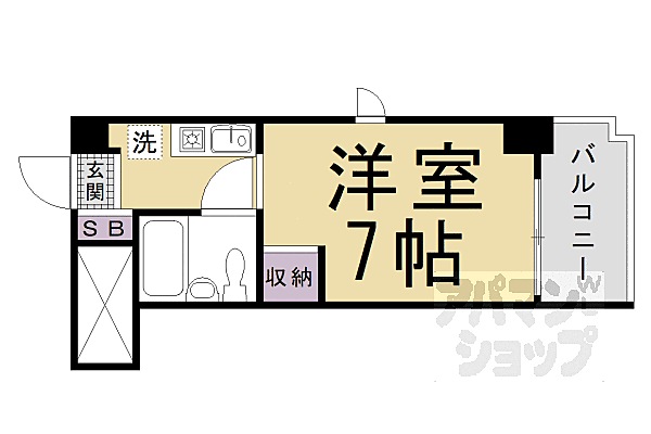 チコーベルメゾン桂 211｜京都府京都市西京区桂徳大寺北町(賃貸マンション1K・2階・18.73㎡)の写真 その2