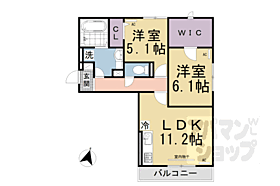 京都府京都市伏見区羽束師古川町（賃貸アパート2LDK・2階・58.76㎡） その2