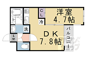 京都府京都市右京区太秦乾町（賃貸マンション1DK・2階・28.58㎡） その2