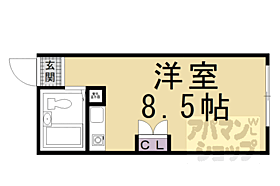 京都府京都市右京区太秦中筋町（賃貸マンション1R・2階・19.53㎡） その2