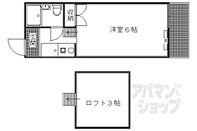 京都府京都市右京区嵯峨天龍寺瀬戸川町（賃貸アパート1K・2階・18.36㎡） その2