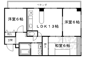 アーバンハイツ苔寺 206 ｜ 京都府京都市西京区山田弦馳町（賃貸マンション3LDK・2階・65.00㎡） その2