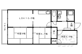 京都府京都市右京区太秦門田町（賃貸マンション3LDK・6階・51.25㎡） その2