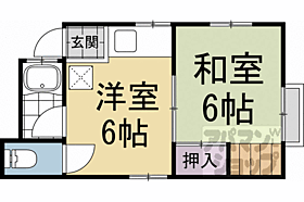 京都府京都市右京区嵯峨苅分町（賃貸アパート1DK・3階・26.00㎡） その2