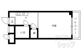 京都府京都市右京区西院安塚町（賃貸マンション1K・3階・19.40㎡） その2