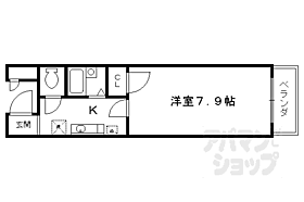 京都府京都市右京区西京極東大丸町（賃貸マンション1K・2階・21.98㎡） その2