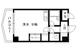 ランブラス桂東 ワンルームの間取図画像