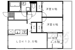 GRAND大山崎 3LDKの間取図画像