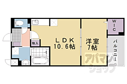 メゾンドエフ 1LDKの間取図画像