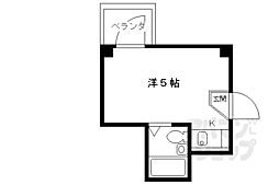 コーポ東代 ワンルームの間取図画像