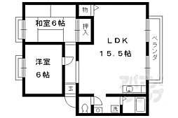 ミネアポリス 1階2LDKの間取り