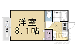 スプラウト 2階1Kの間取り