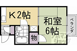 カケイハイツ 301 3階1Kの間取り