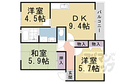 ジョイフル幹 1階3DKの間取り