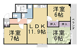ロイヤルハイツ高塚II 3階