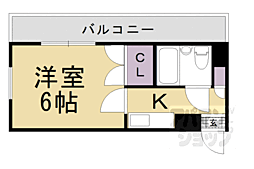 コーポ平成 1Kの間取図画像