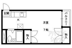 メゾン坊っちゃん 1Kの間取図画像