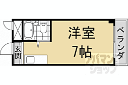 カインドイン 1Kの間取図画像