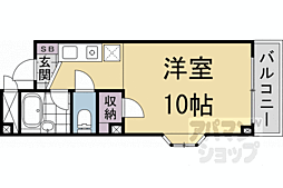 フローレンス京都 ワンルームの間取図画像