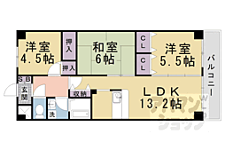 ヴェルジュール桂川 3LDKの間取図画像