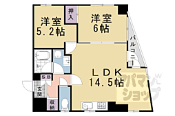 フォルム長岡天神 2LDKの間取図画像