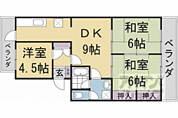 シャルム・ロイヤル 3LDKの間取図画像