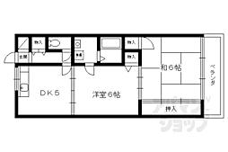 トモヒサ1 2DKの間取図画像