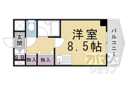 ランブラス桂東 ワンルームの間取図画像