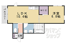 ヘーベルメゾンKATSURA 1LDKの間取図画像
