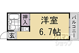 G-plus嵐山 ワンルームの間取図画像