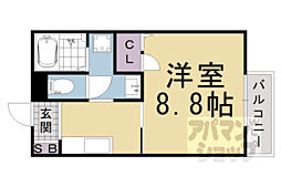 アーベルハイム 1Kの間取図画像
