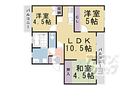 アクト3 3LDKの間取図画像