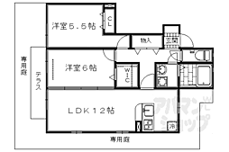 メゾン・ド・ブリエ 2LDKの間取図画像