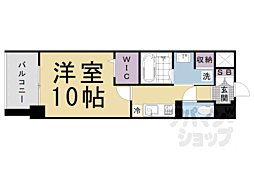 グローリードミール開田 1Kの間取図画像