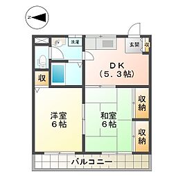 アクアマリン 2階/3B