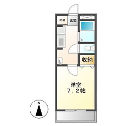シーフロントＴＯＡ 3階1Kの間取り
