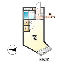 コーポ伊吹 B23 ｜ 三重県津市江戸橋2丁目（賃貸アパート1K・2階・19.51㎡） その2