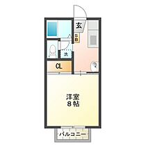 メゾンドＫＩＲＡＫＵ 205 ｜ 三重県津市白塚町（賃貸アパート1K・2階・24.00㎡） その2