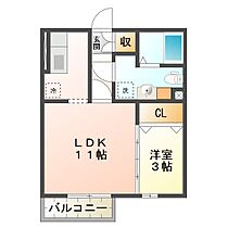 モナリエ栄 102 ｜ 三重県津市末広町（賃貸アパート1LDK・1階・35.10㎡） その2