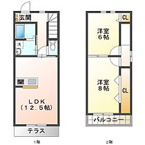 ＪＯＢＥＬ　ＳＱＵＡＲＥ　I 103 ｜ 三重県津市阿漕町（賃貸テラスハウス2LDK・2階・62.90㎡） その2