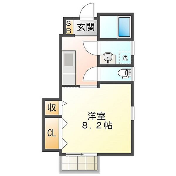 Maison de F 102｜三重県津市島崎町(賃貸アパート1K・1階・35.64㎡)の写真 その2