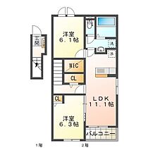 メゾン　ドゥ　エスポアール　II 203 ｜ 三重県津市庄田町（賃貸アパート2LDK・2階・58.57㎡） その2