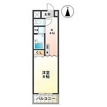 ラ・ベルビュー 1D ｜ 三重県津市江戸橋1丁目（賃貸マンション1K・1階・26.40㎡） その2