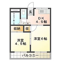 さつき荘 10 ｜ 三重県津市藤方（賃貸アパート2K・2階・30.00㎡） その2