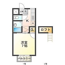 ドリーム 1-201 ｜ 三重県津市江戸橋2丁目（賃貸アパート1K・2階・22.69㎡） その2