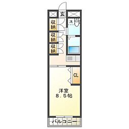 シティフラット中村 4階/405