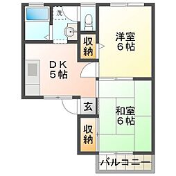 ハイツ紀の川 2階/202