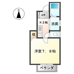 アンフィニ3 1Kの間取図画像