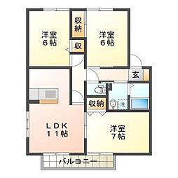 シャンブル南ヶ丘A棟 1階/102