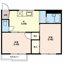 レジデンス南津　C 2階/202